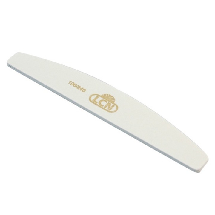 Pile cosmetice LCN Profi Bow galben/alb 6PCS, pentru manichiura