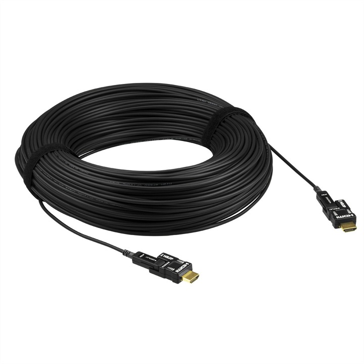 Cablu optic activ HDMI ATEN, True 4K, 100m, suporta Dolby TrueHD si DTS-HD Master Audio