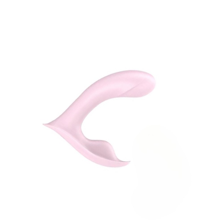 Вибратор JumpingEgg PassionPulse, 10 режима на вибрация, коремни мускули, силикон, розов, 17 x 3 см