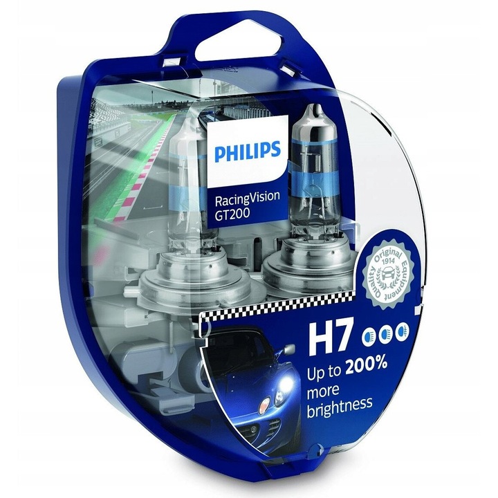 2db Halogén izzó PHILIPS, H7 12V 55W PX26d