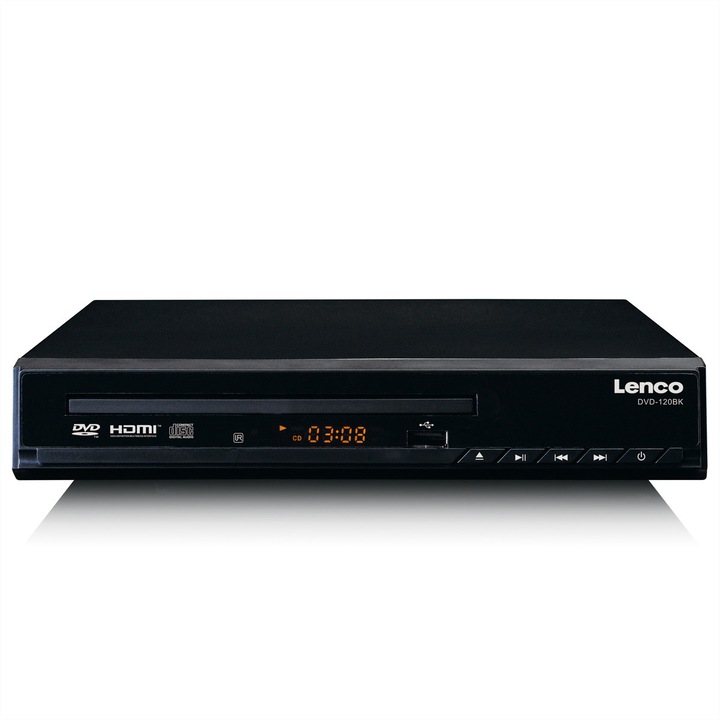 DVD/CD плейър Lenco, USB/HDMI, черен