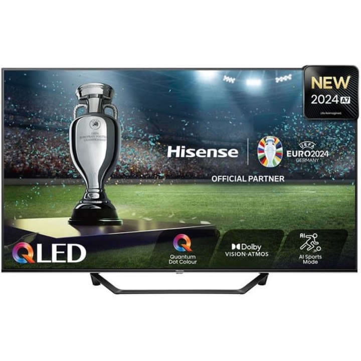 Телевизор Hisense, A7NQ, 50", 4K Ultra HD 3840x2160, Черен