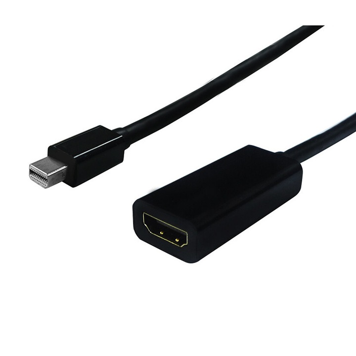 Adaptor cablu, Secomp, Mini DisplayPort - HDMI, 10 cm