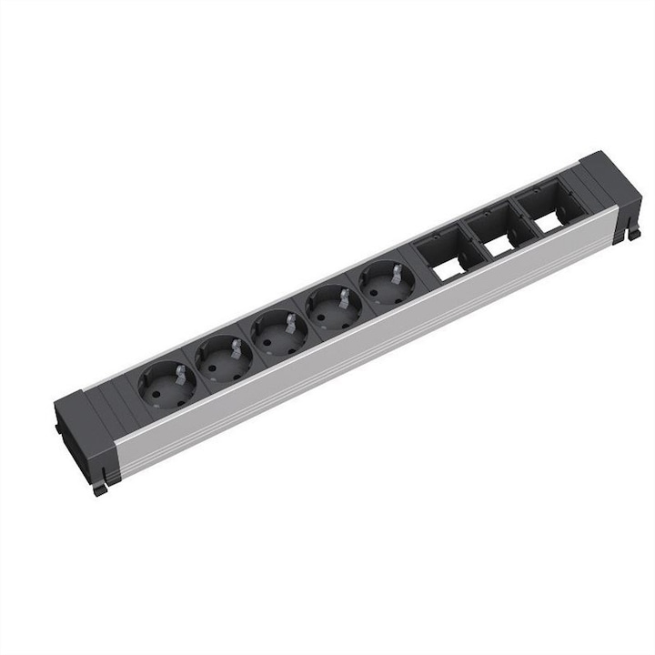 Bachmann TOP FRAME X-Large удължител, 5 отвора със заземяване, 444 мм, дебелина 12-40 мм