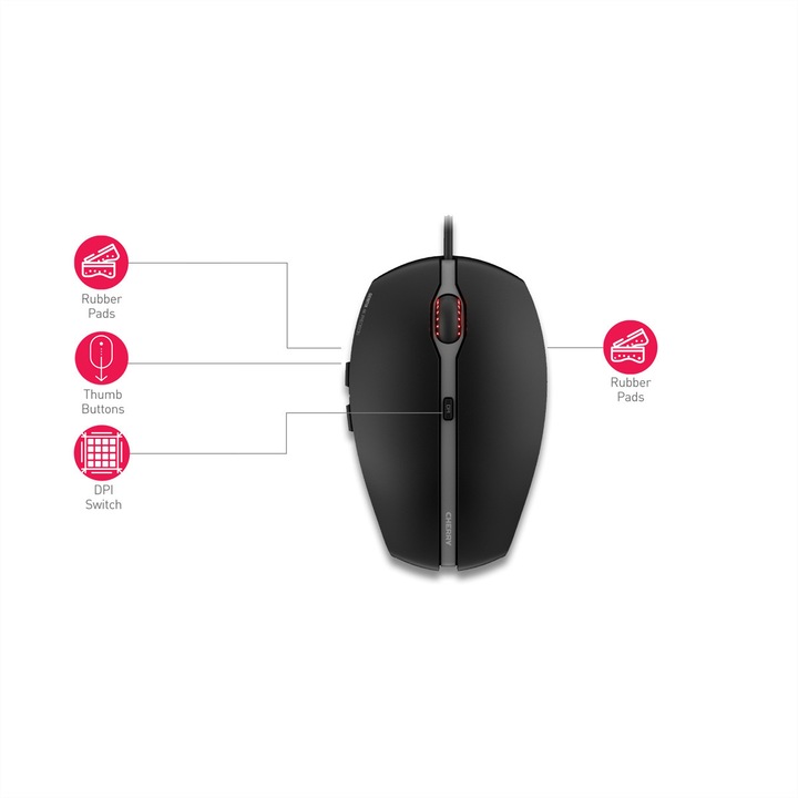 Mouse CHERRY, 3600 dpi, 1.8m
