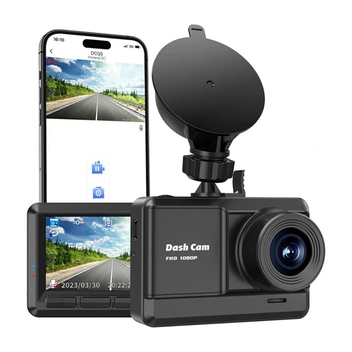 Camera de Bord ProDrivers DriveVision HyperEye, FullHD 1080P, Wifi, Aplicatie Mobila