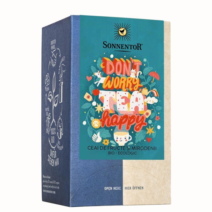 Ceai Don't Worry Tea Happy Eco 18 plicuri Sonnentor