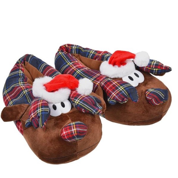 Чехли с 3D елени, coshop®,, Кафяв, 44-46