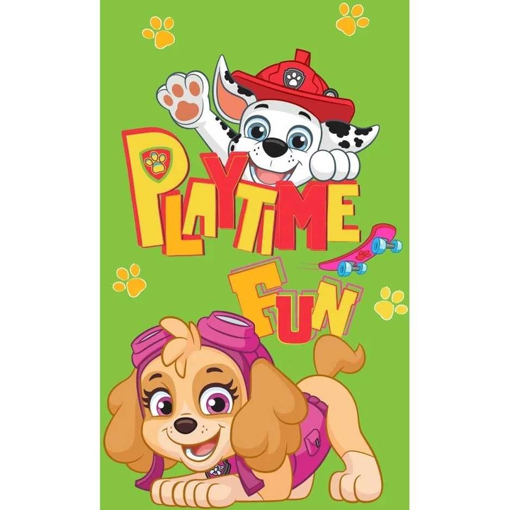 Кърпа за лице Paw Patrol Playtime 30x50 см, SunCity, зелена