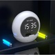 Boxa Bluetooth convenabil, conexiune wireless, cip 5.3 incorporat, transmisie stabila, design multifunctional, suport pentru telefon mobil, afisaj LED, calitate HD a sunetului, incarcare USB, alb