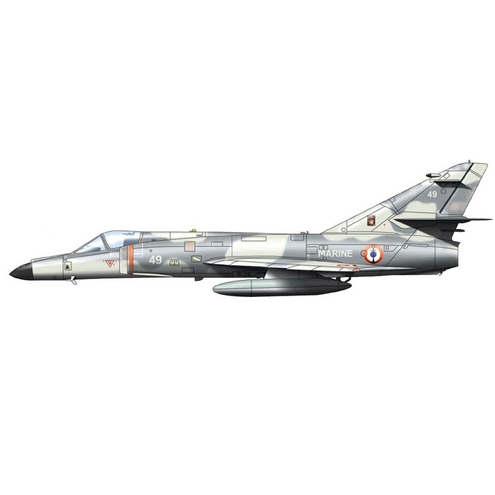 Kit Macheta Aeromodele de construit Helelr Dassault Super Etendard 1:72 HELL 80360