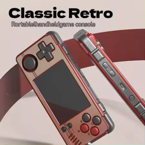 Consola jocuri Miyoo A30 Retro, 64GB, Emulator PS1, 2, 8 inch IPS LCD, 2200mAh, Wireless, Vibratii, USB-C, Gri