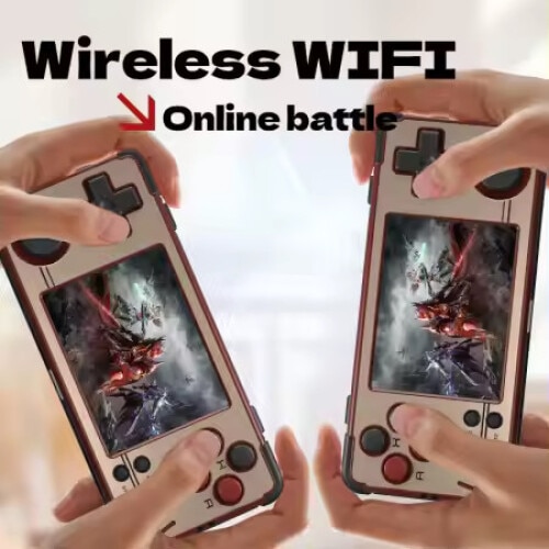 Consola jocuri Miyoo A30 Retro, 64GB, Emulator PS1, 2, 8 inch IPS LCD, 2200mAh, Wireless, Vibratii, USB-C, Gri