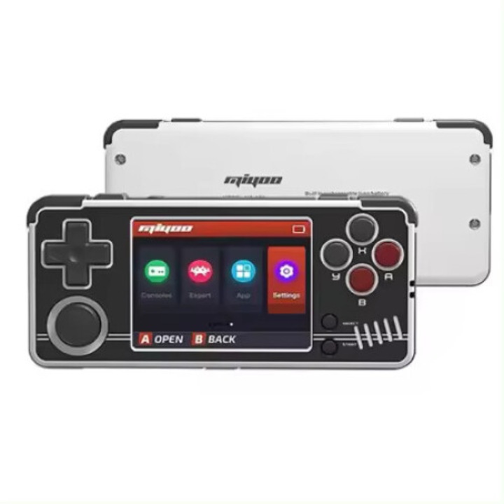 Конзола за игри Miyoo A30, 64GB, Ретро, PS1 емулатор, 2,8 инча IPS LCD, 2200mAh, безжична, вибрация, USB-C, бяла
