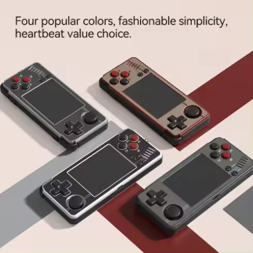 Consola jocuri Miyoo A30 Retro, 64GB, Emulator PS1, 2, 8 inch IPS LCD, 2200mAh, Wireless, Vibratii, USB-C, Gri