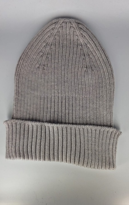 Caciula fara cusatura lana merino, culoare bej