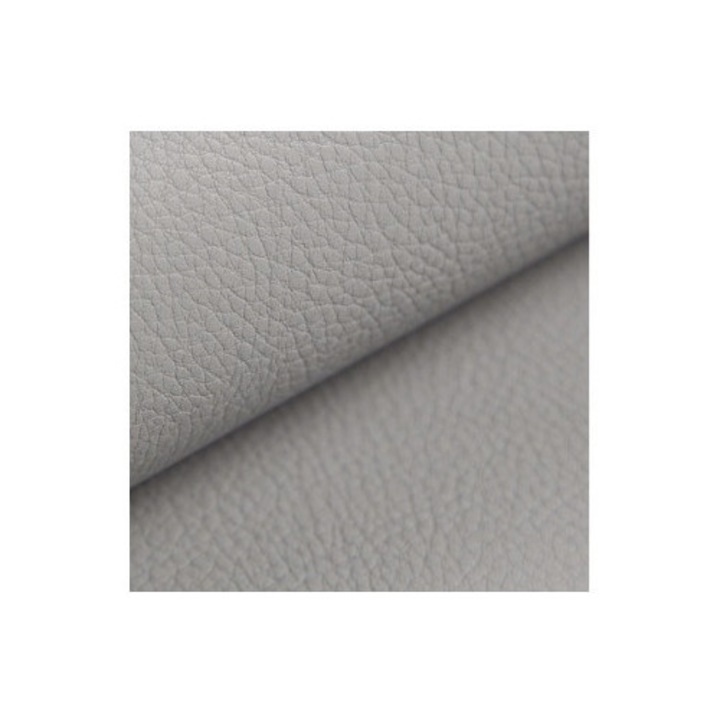 Piele Ecologica, Taphiceros, Tapiterie pentru Reconditionare si Retapitare Canapea, Scaun, Fotoliu, Interior Auto, Culoare Gri deschis, Dimensiune 2000 cm x 140 cm