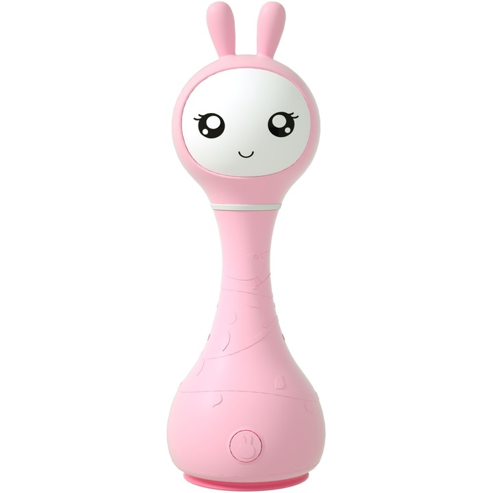 Jucarie interactiva Alilo Smarty Bunny - Iepuras, lb. romana/engleza, roz