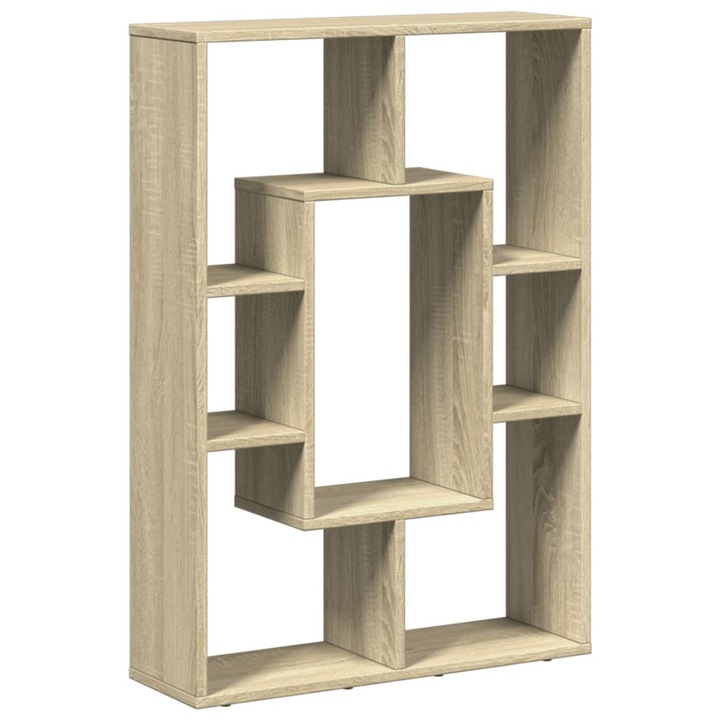VidaXL sonoma tölgy színű szerelt fa könyvszekrény 63 x 20 x 90 cm 11.6 kg