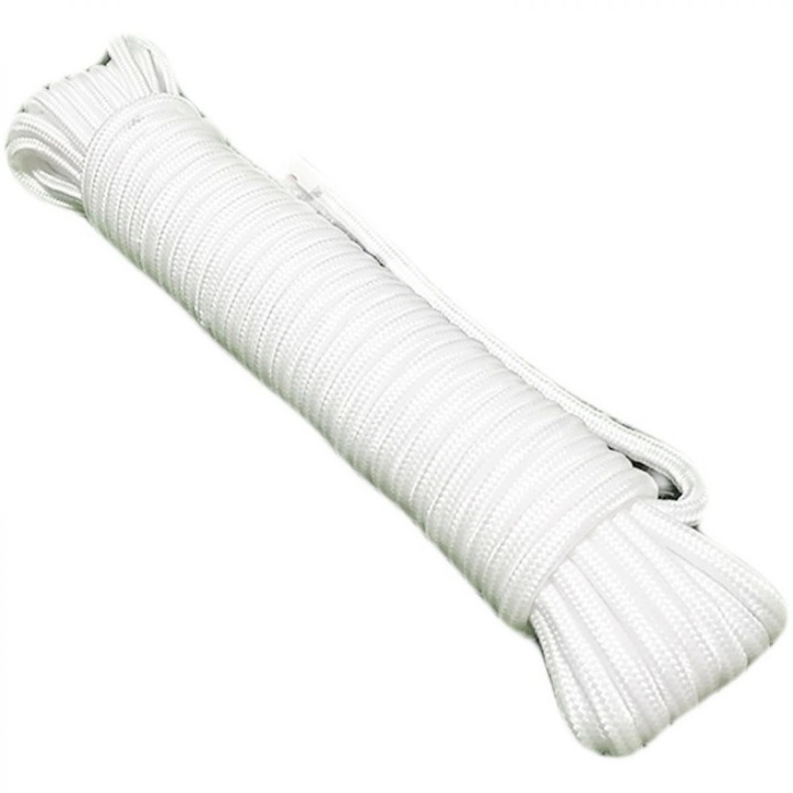 Nylon zsinór, erős és tartós, 8mm*50m, fehér