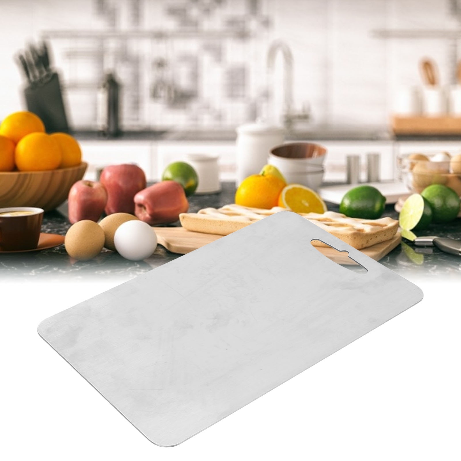 Tocator de bucatarie, Cozevdnt, Inox. 30 x 18.5 cm