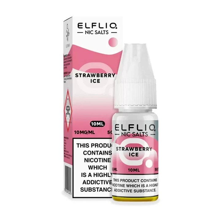Lichid Tigara Electronica ELF BAR ElfLiq Salt - Strawberry Ice, 10ml, 10mg/ml
