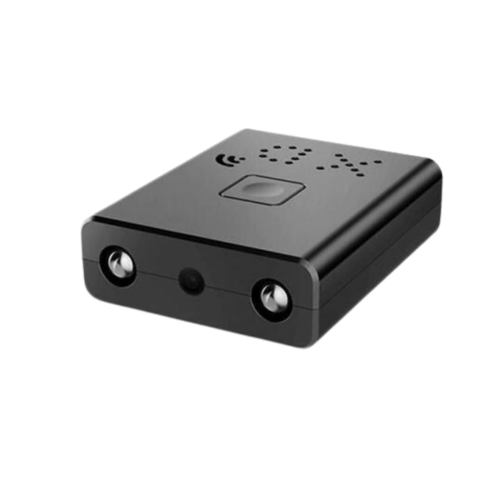 Mini kém megfigyelő kamera GAVIO MiniSpy 2, WiFI, Full HD 1080P, éjjellátó, mozgásérzékelés, akkumulátor, 3,1x3,1x1 cm, fekete