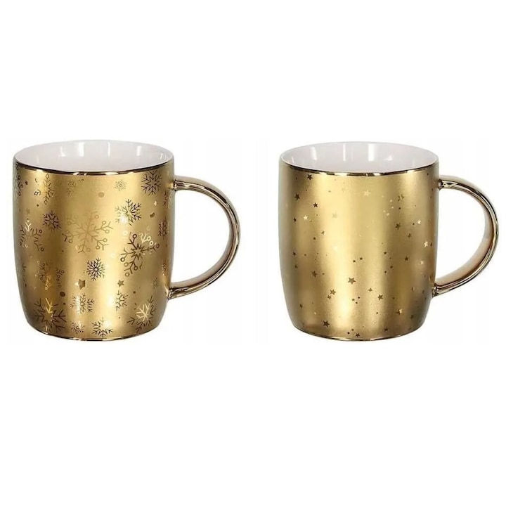 Чаша за чай Tognana Natale All Gold, 370 мл, порцелан