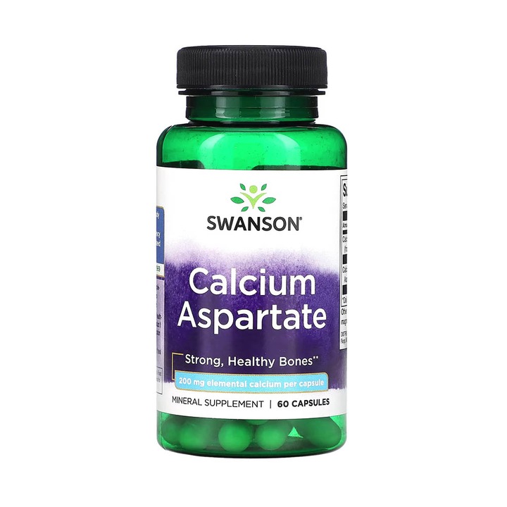 Calcium Aspartate, 200 mg, Swanson, 60 capsule SW1545