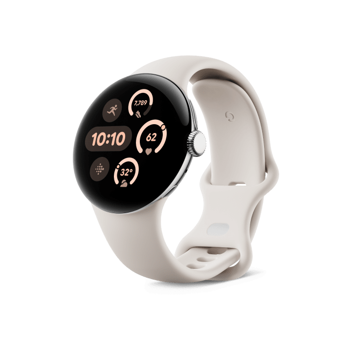 Google Pixel Watch 3 okosóra, 45 mm, LTE verzió, porcelán