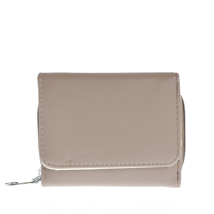 Portofel maro din piele ecologica, Meli Melo Paris