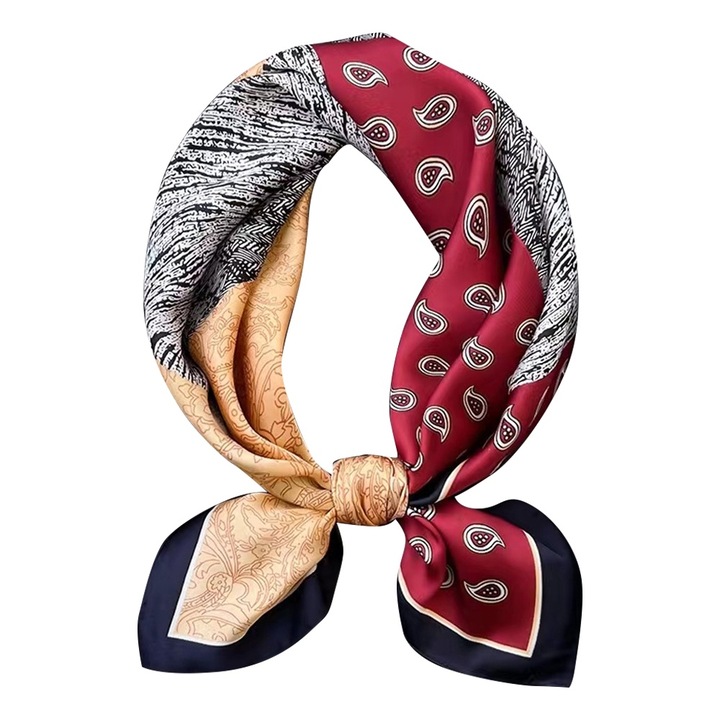 Jormftte női sál, fekete, könnyű, négyzet alakú