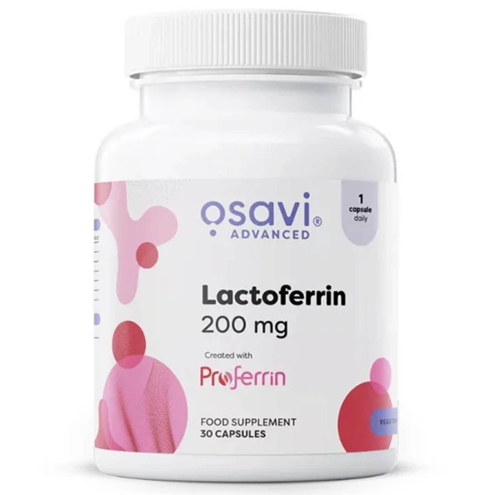 Lactoferrin (Imunitate si Sanatate Digestiva), 200 mg, Osavi, 30 capsule