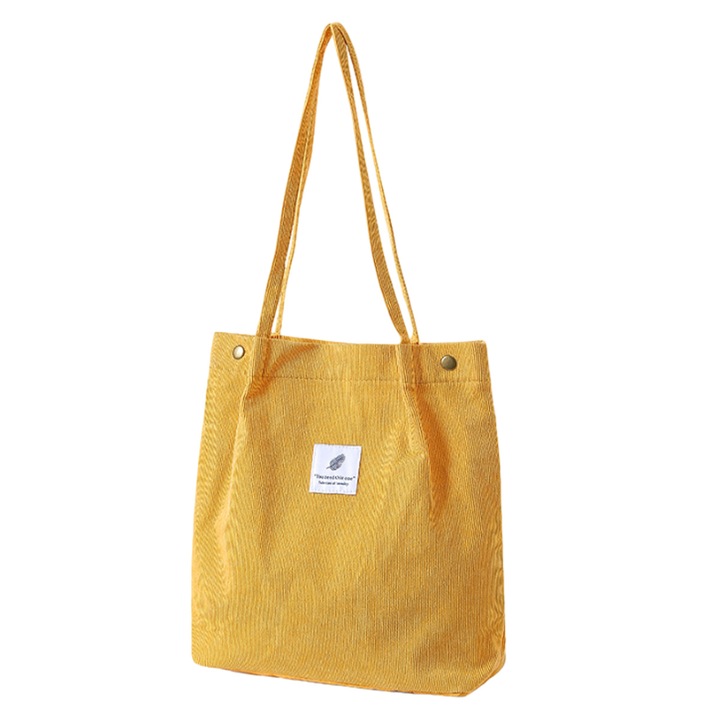 Női válltáska, Jormftte, kordbársony, világosszürke, 34x30x12cm, 1 táska szett