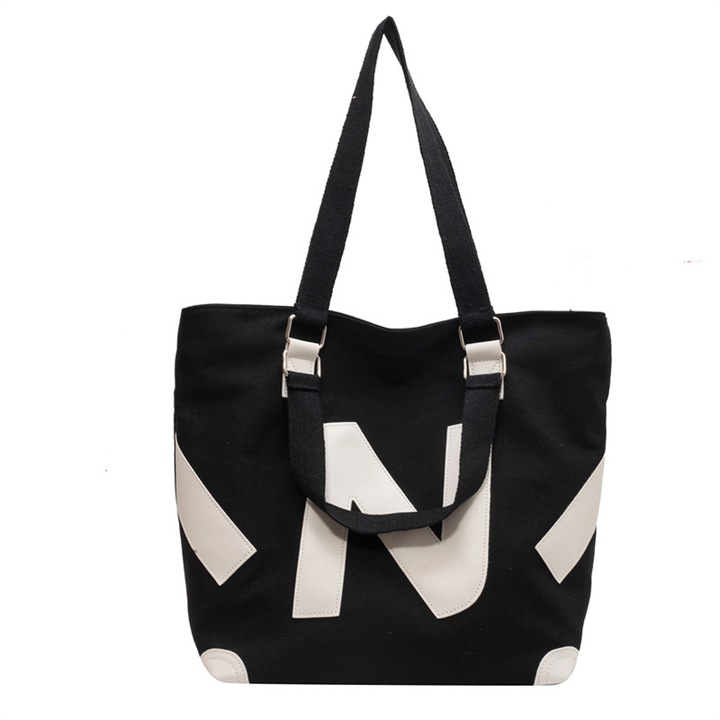 Vászontáska, Jormftte, többszínű, 41x33x17cm, újrahasználható