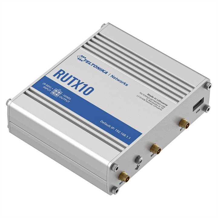 Безжичен рутер, TELTONIKA, RUTX10, за малки и средни офиси, размери 10x15x22см