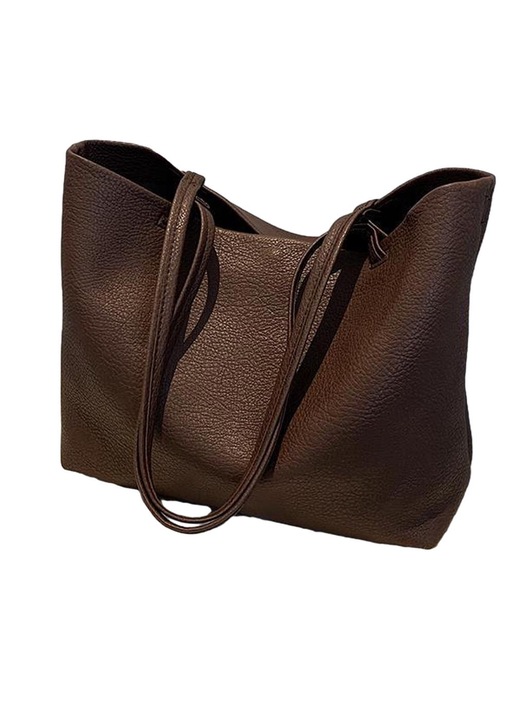 Дамска чанта, BGHYHYHI, кафява 31x26x12см, комплект 1 чанта