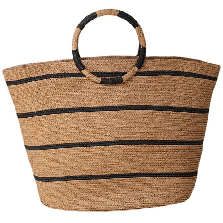 Női szalmatáska, nyári szalmatáska, szőtt szalmatáska, szalmatáska