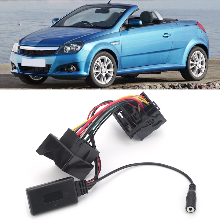 Bluetooth 5.0 AUX adapter mikrofonnal, 150 cm, Opelhez, készlet