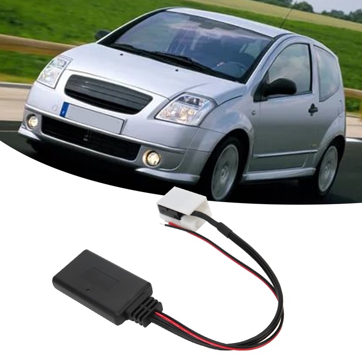 AUX Bluetooth adapter Citroën és Peugeot modellekhez, 2004-2007, kábelhossz 1m