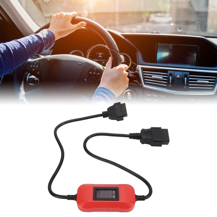 OBD2 адаптерен кабел за камиони, longziming, 12V-24V, 43см, ABS