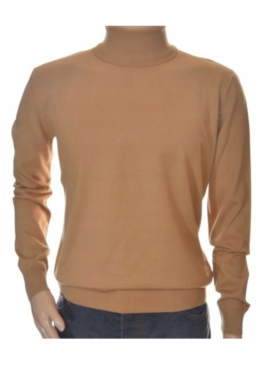 Barna kasmir es gyapju pulover, Konyakbarna