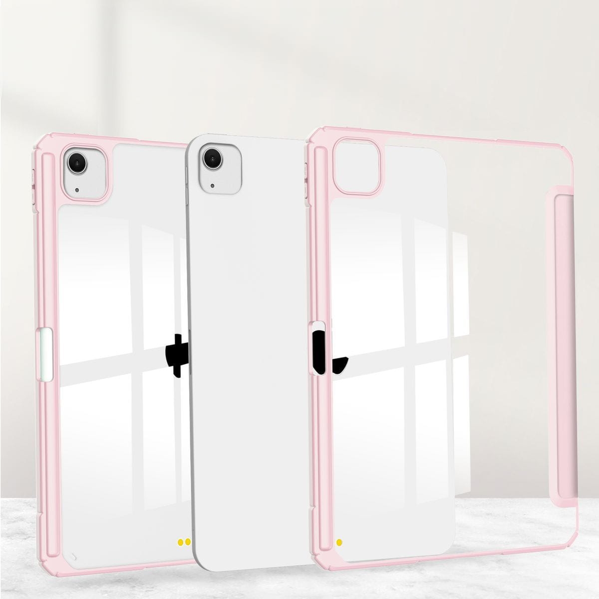 Husa tableta Bizon Case Tab Clear Matt pentru iPad Air 13” 2024, roz