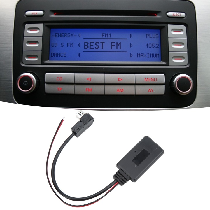 Bluetooth 5.0 AUX IN audio adapterkábel Alpine és Pioneer rádiókhoz, 1 DIN, 1x2W