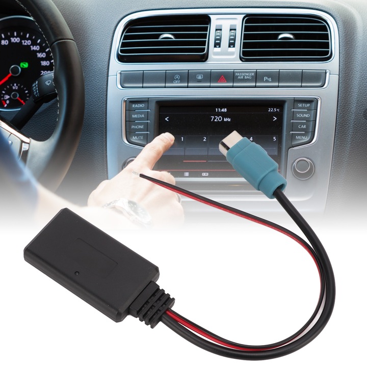 Bluetooth zenei adapter, longziming, ALPINE KCE 237B CDE101E 102E 105E 117E-hez, ABS, 1 DIN