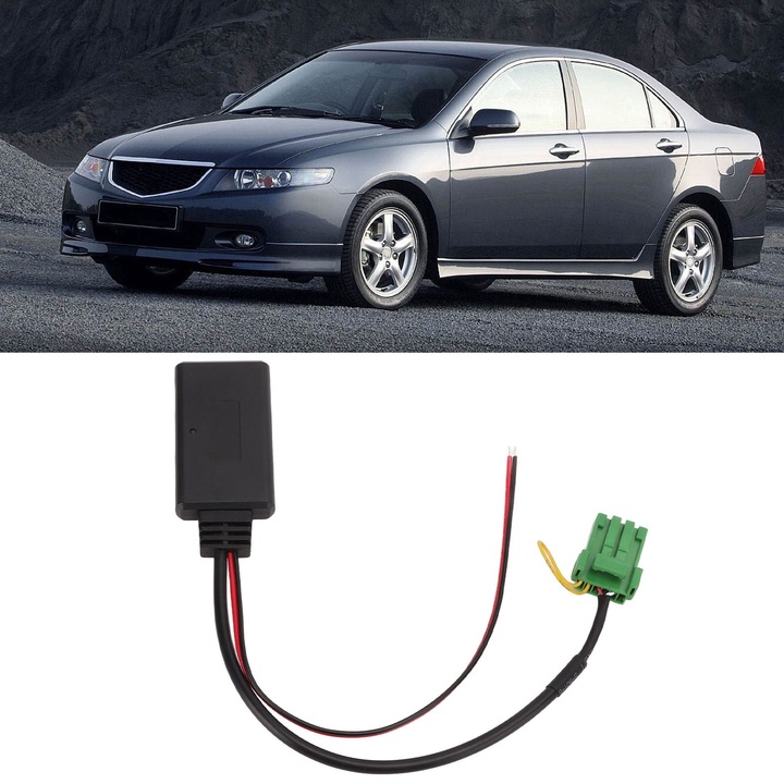 Bluetooth 5.0 audio adapter autóba, longziming, kompatibilis az Accord, Civic, CR V, Element, Odyssey készülékekkel, kompakt méretek.
