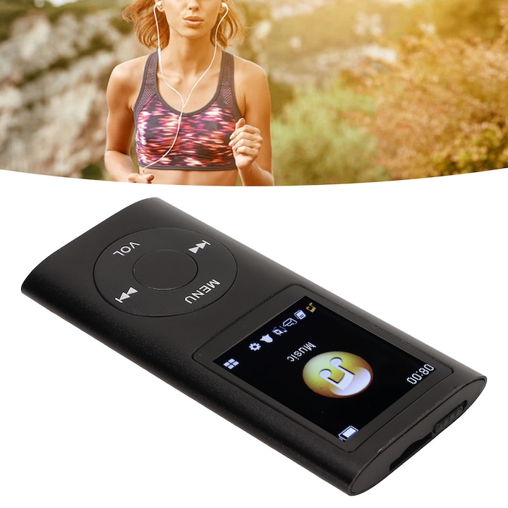 MP3 плейър, longziming, голям капацитет 64G, Bluetooth, алуминий, 200mAh