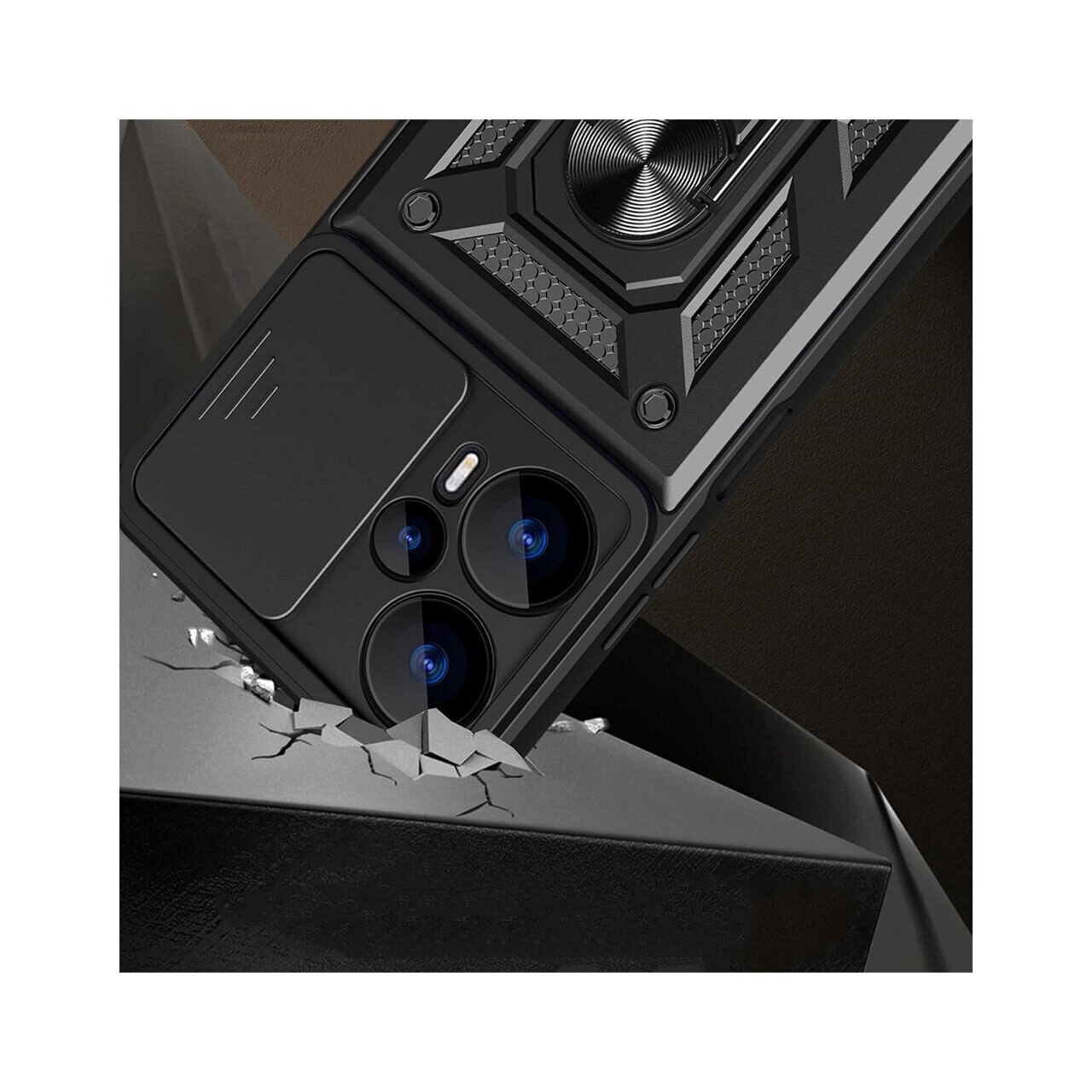 Husa pentru Xiaomi Redmi 13 / Poco M6 4G Marmalis CamShield Series Negru