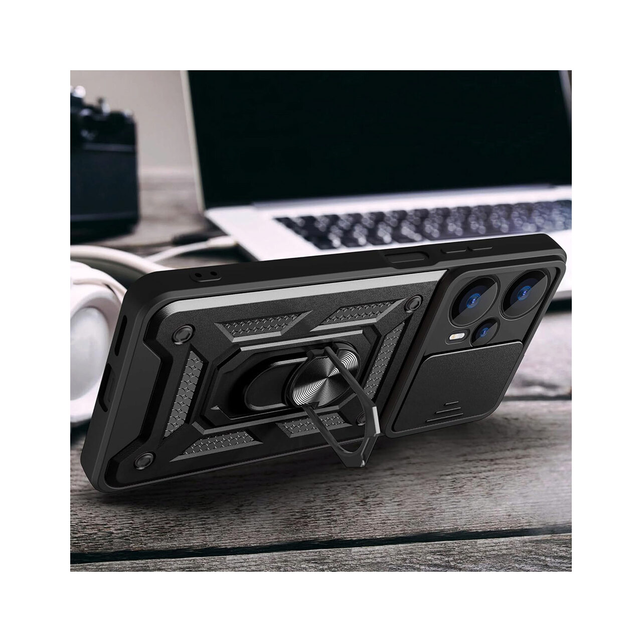 Husa pentru Xiaomi Redmi 13 / Poco M6 4G Marmalis CamShield Series Negru