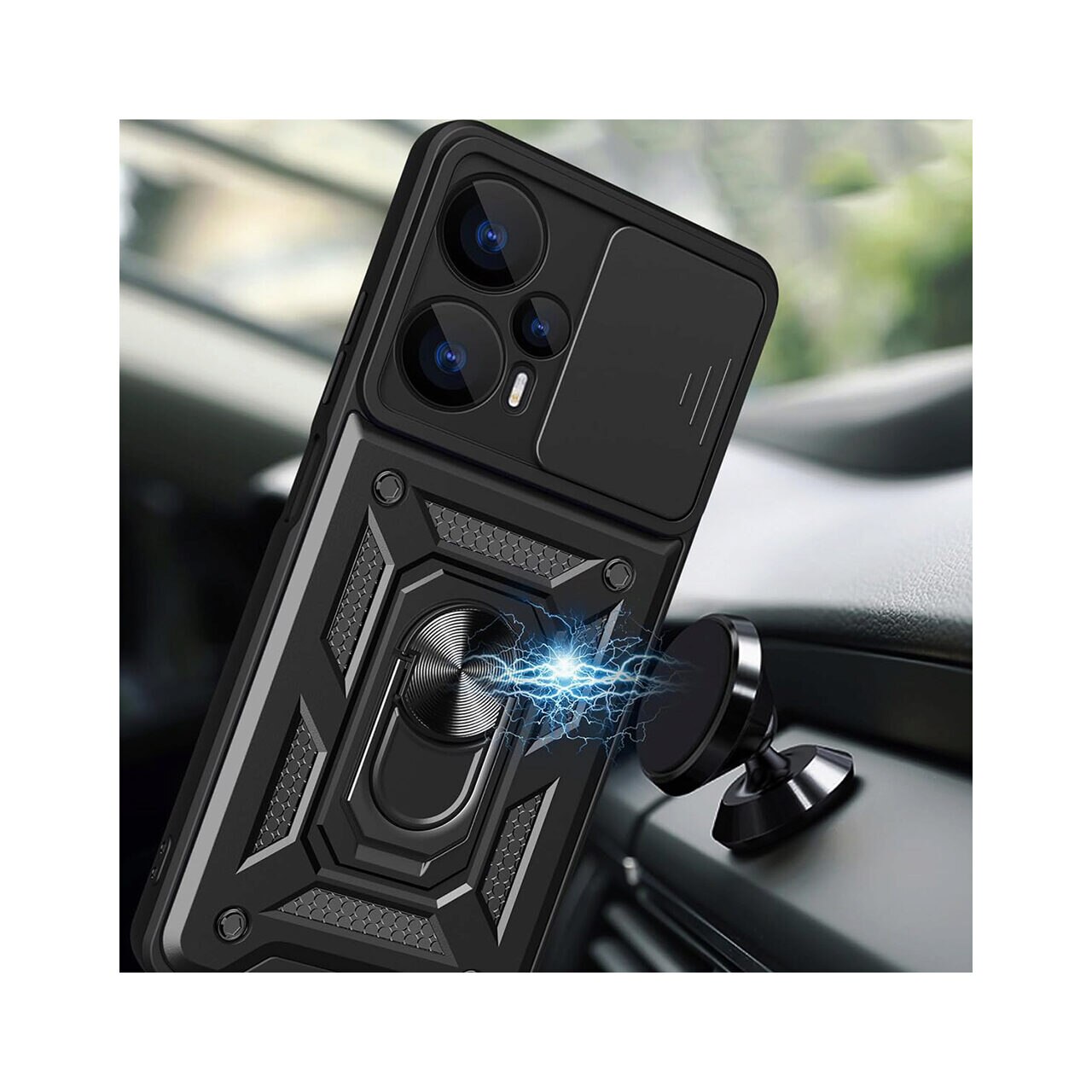 Husa pentru Xiaomi Redmi 13 / Poco M6 4G Marmalis CamShield Series Negru